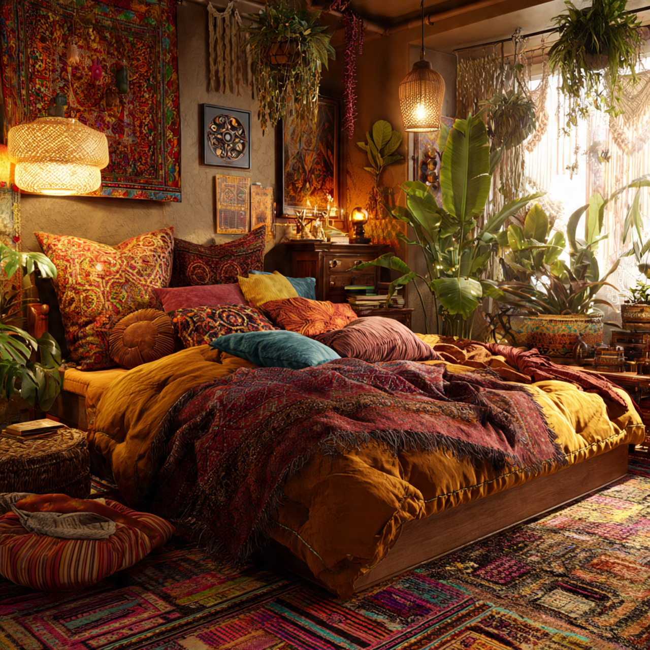 Top 27 Boho Maximalist Bedroom Decor Ideas
