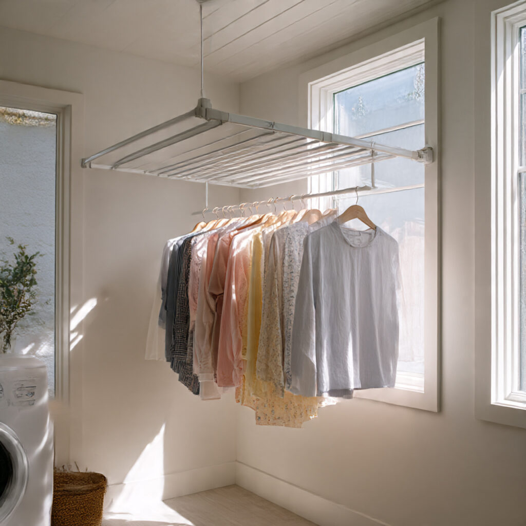 26 Smart Laundry Room Makeover Ideas for Any Budget 13 Building a DIY Drying Rack System