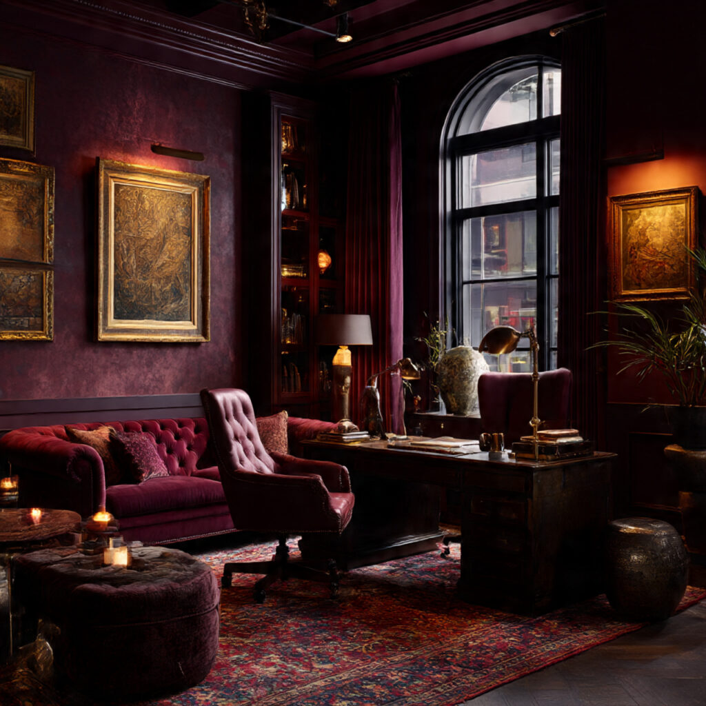 Burgundy and Plum Tones