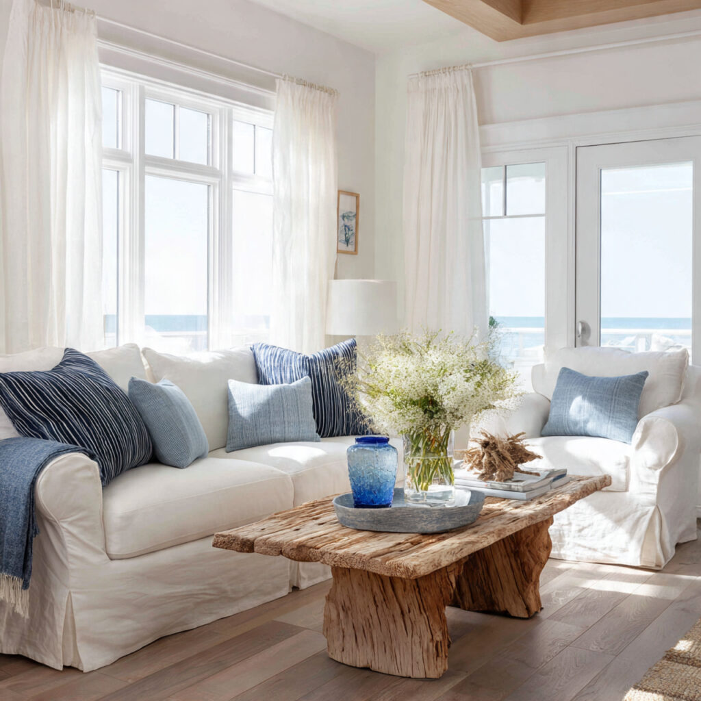 27 Genius White Living Room Ideas for Cozy, Chic Spaces 10 Coastal and Nautical White Theme