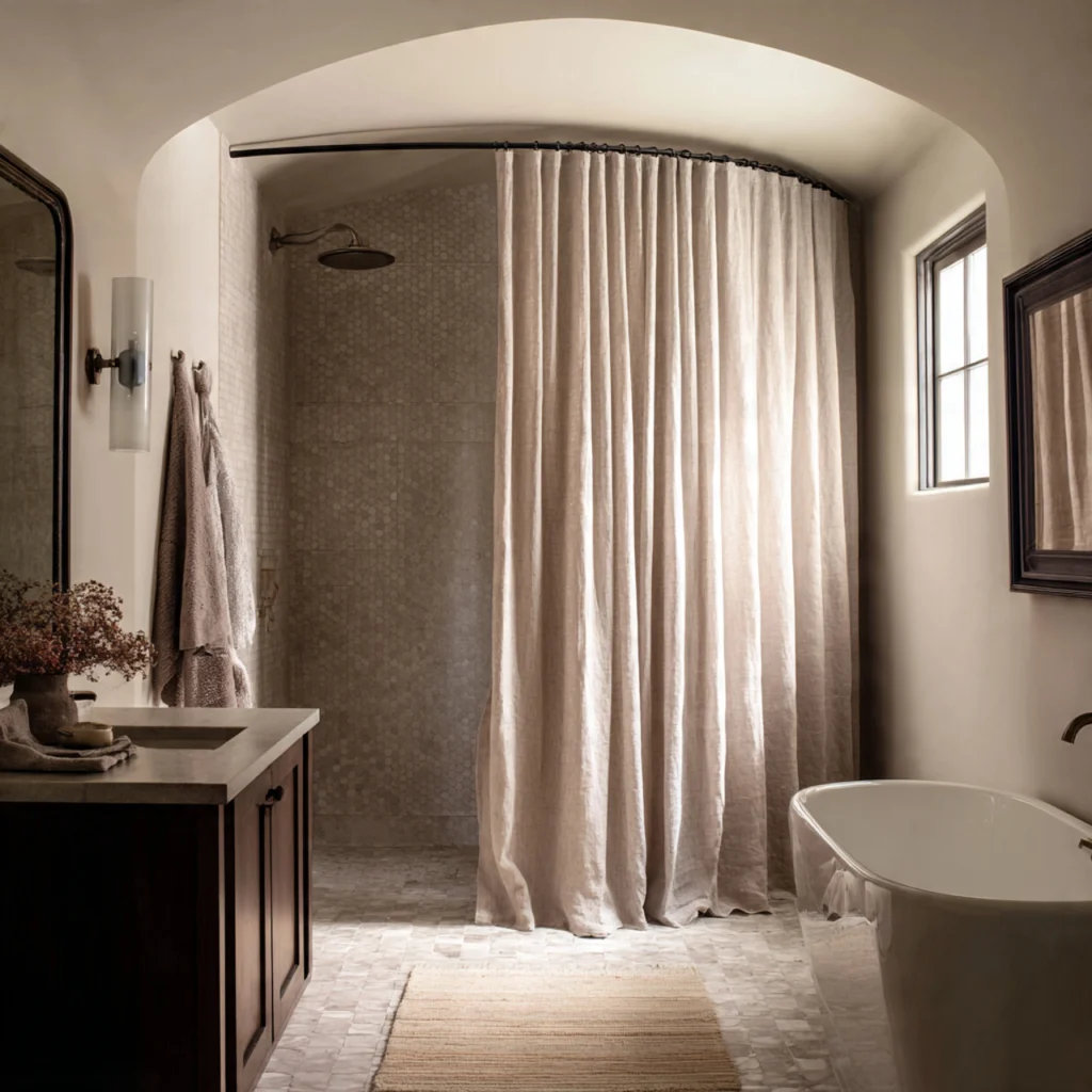 Consider Non Traditional Shower Curtain Use