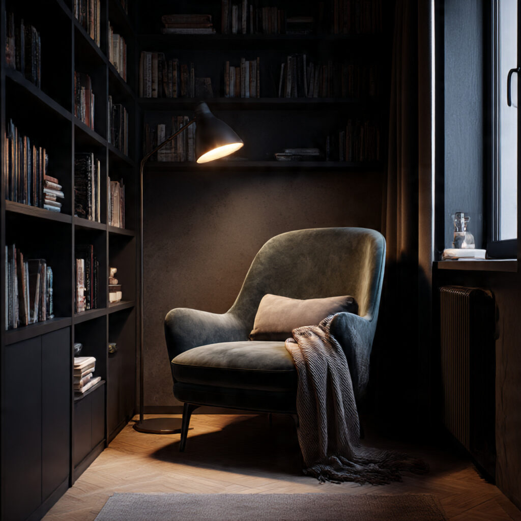 Complete Blog Post Draft: Cozy Moody Bedroom Design 10 Creating a Reading Nook