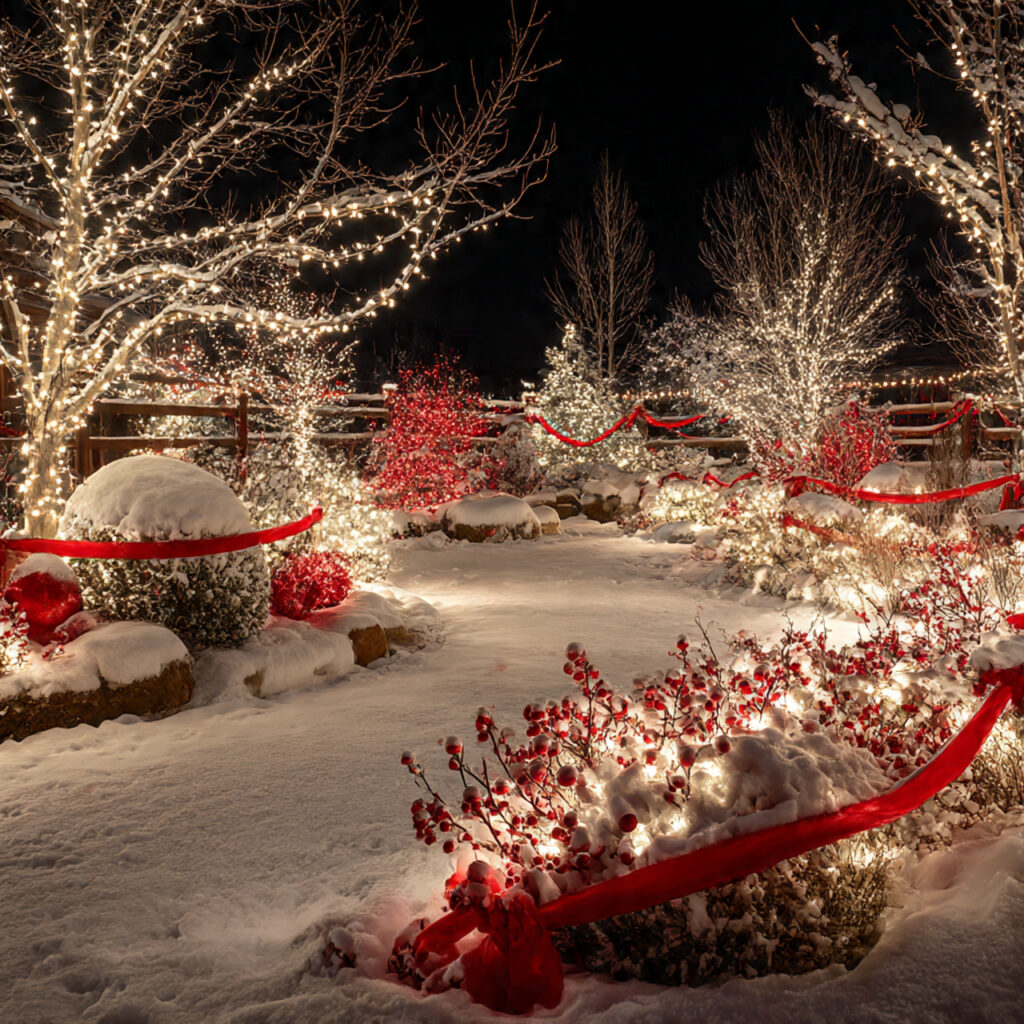 Red and White Christmas Lights for Elegant Holiday Decor 4 Creating a Snowy White and Crimson Display