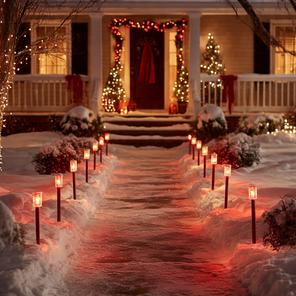 Red and White Christmas Lights for Elegant Holiday Decor 14 Creative Uses for Red and White Pathway Markers