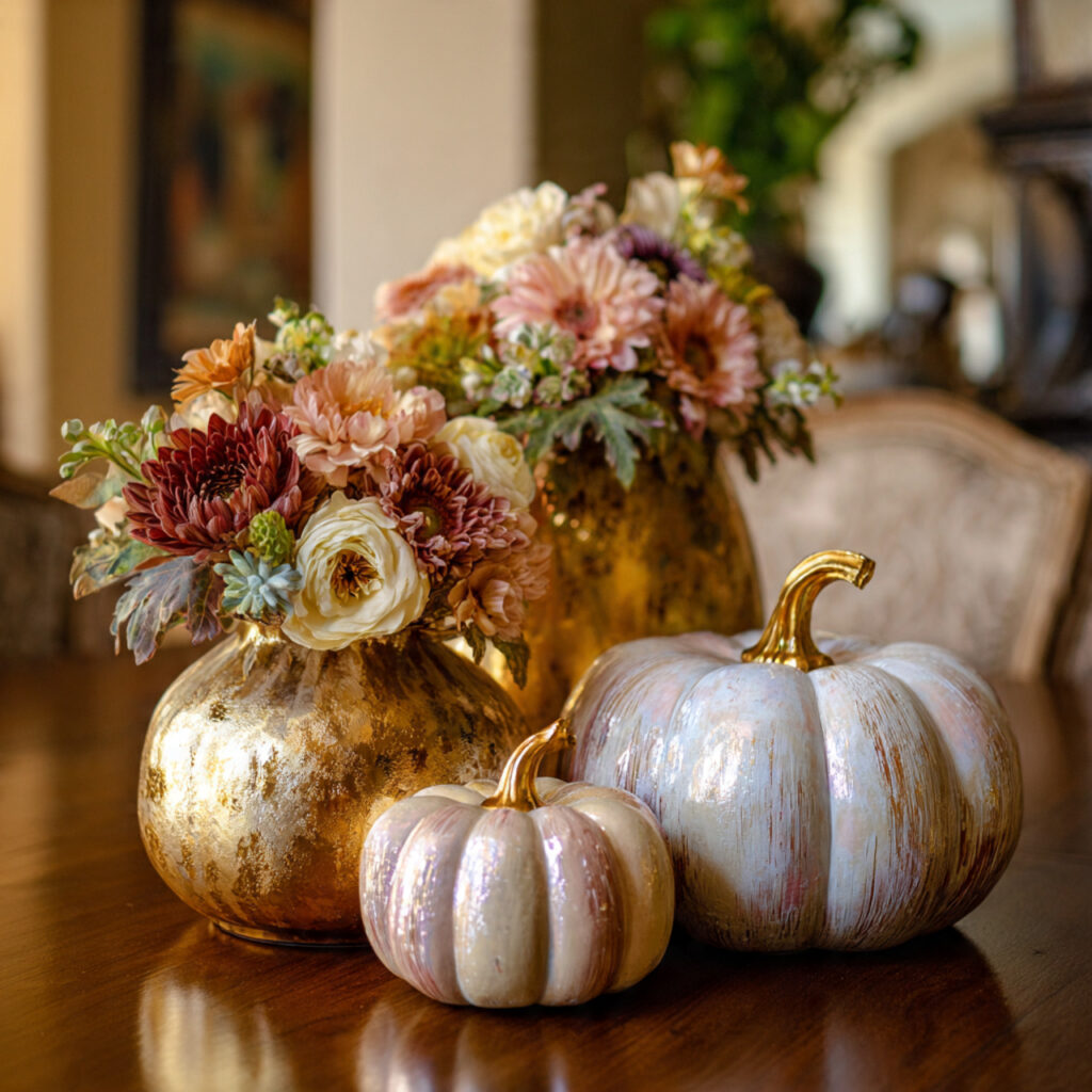 DIY Pumpkin Centerpieces