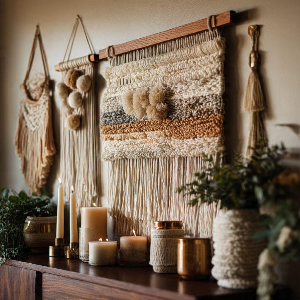 DIY bohemian wall art