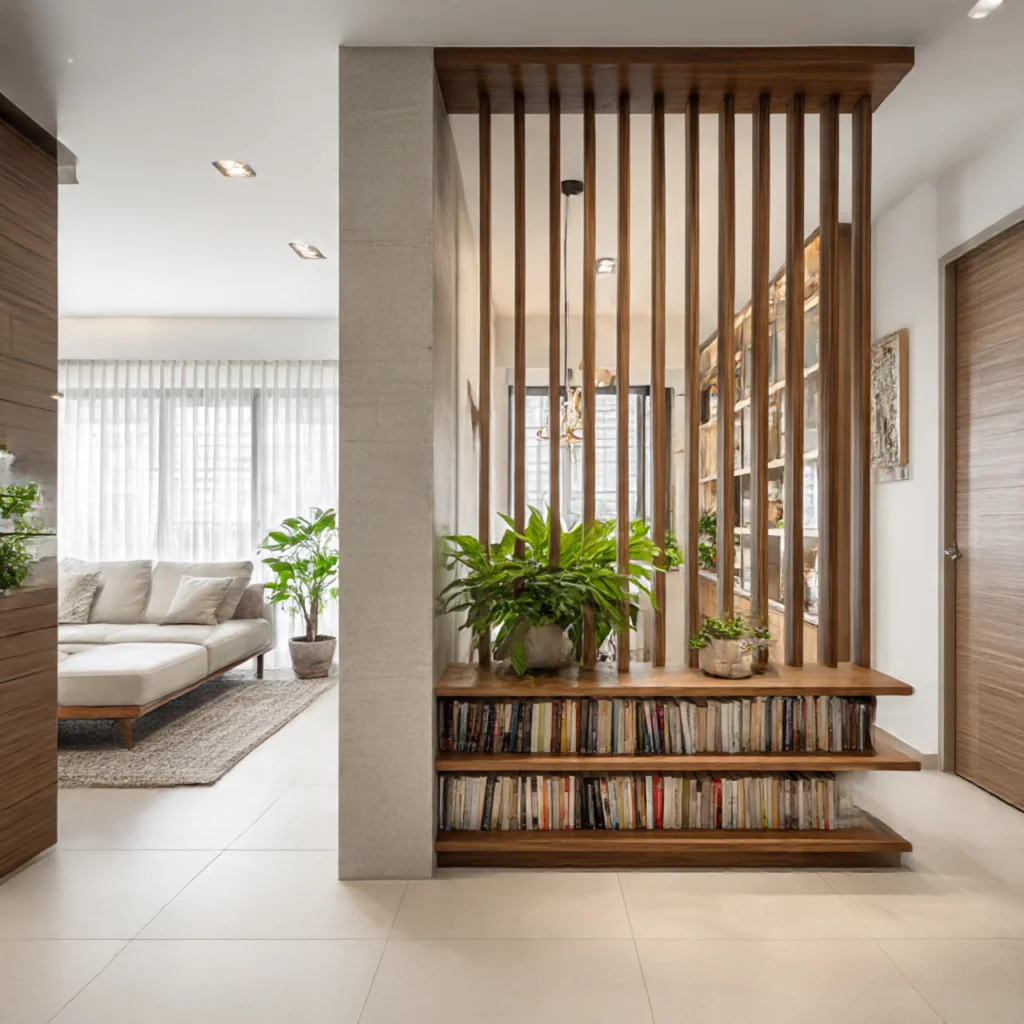 Defining the Area with a Partition or Screen