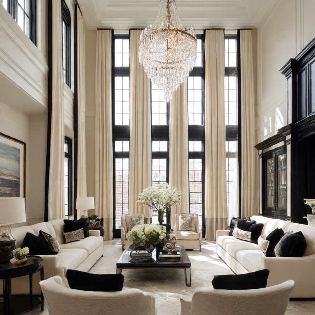 Design Tips for High Ceilings and Grand Rooms