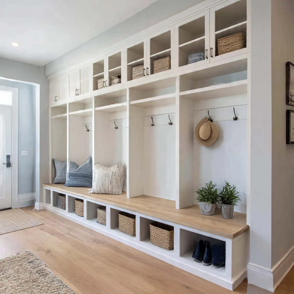 Designing a Custom Built in Mudroom Area