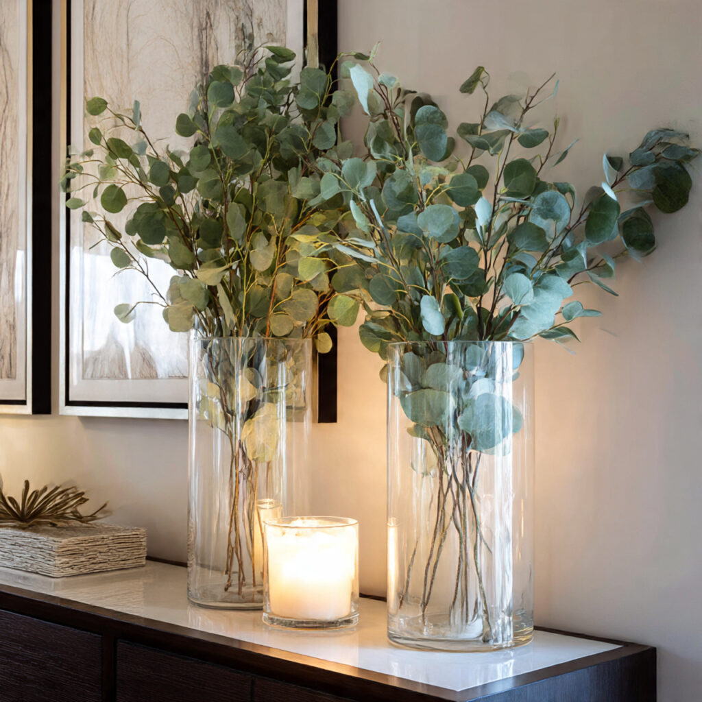 How to Create Stunning Winter Decor at Home 27 Eucalyptus Arrangements