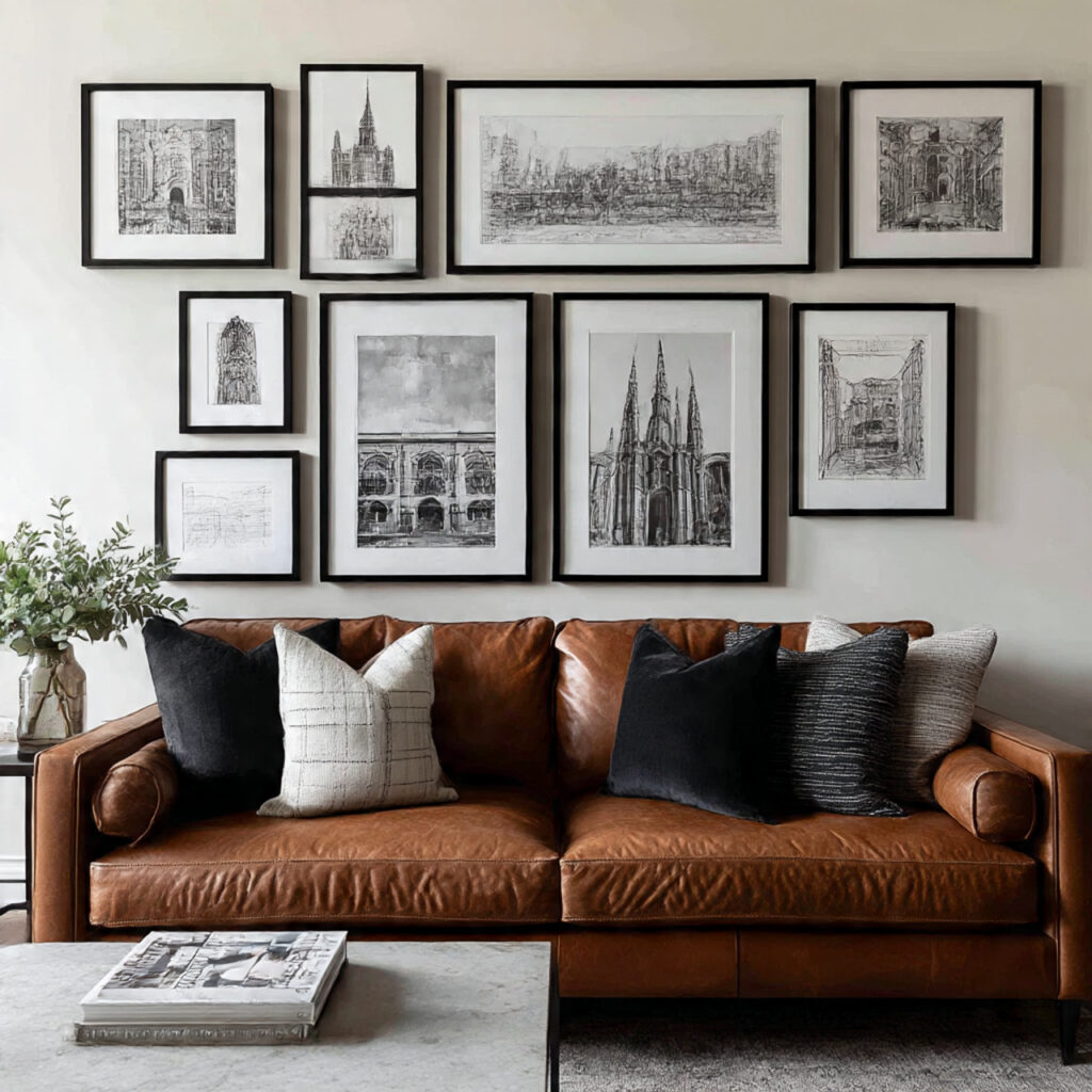 Gallery Walls with Black Frames 2