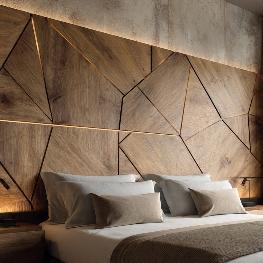 27 Best Bedroom Headboard Ideas for Every Style 23 Geometric Pattern Headboards 2