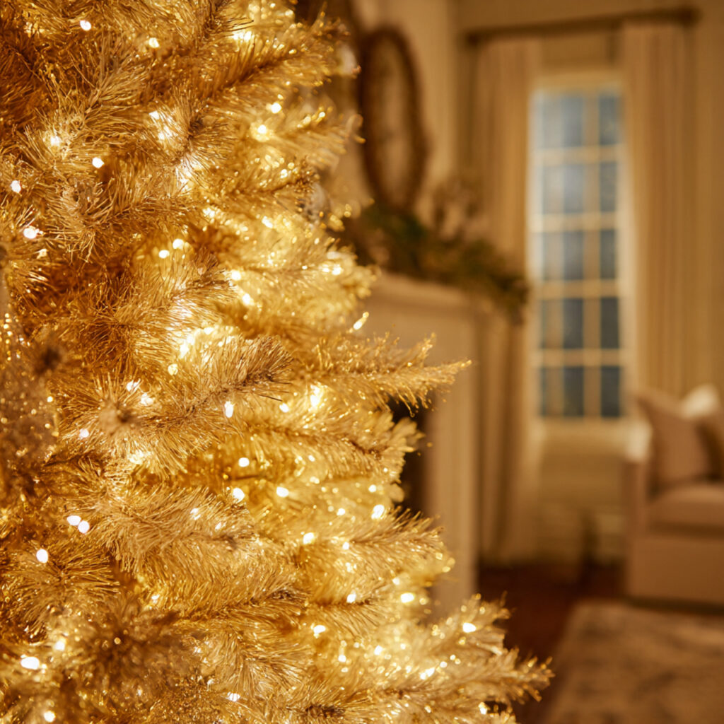 How to Decorate a Gold Christmas Tree Like a Pro 24 Gold Christmas Tree Lighting Schemes 1
