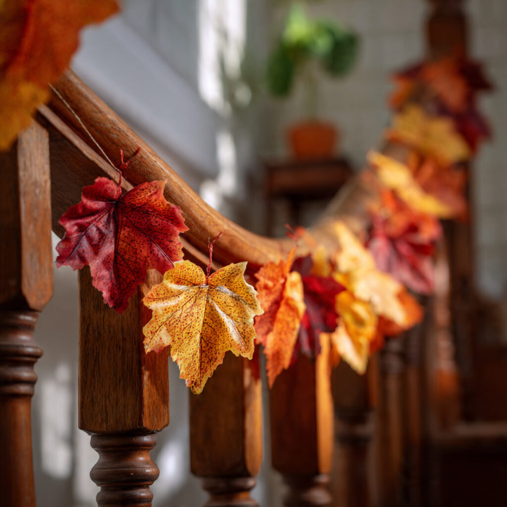 Handmade Autumn Leaf Garlands