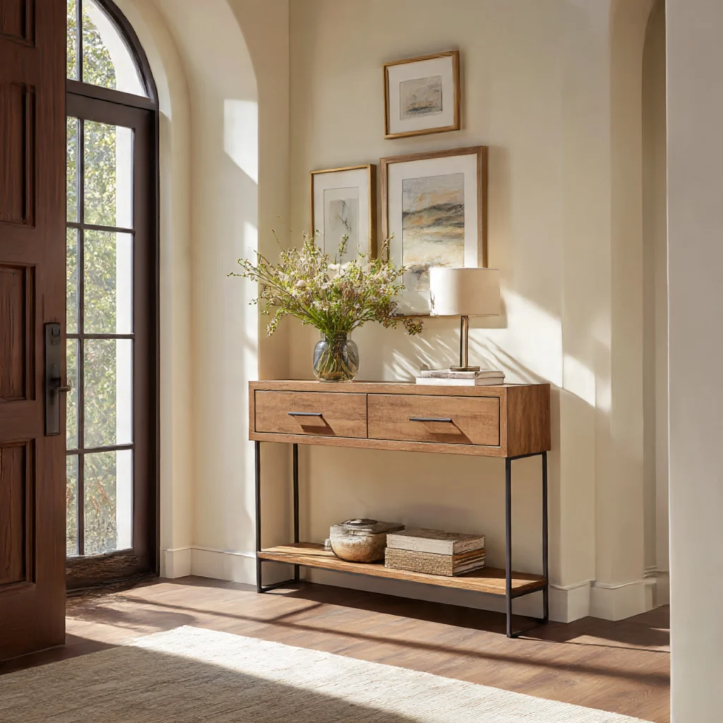 Incorporating a Functional Console Table