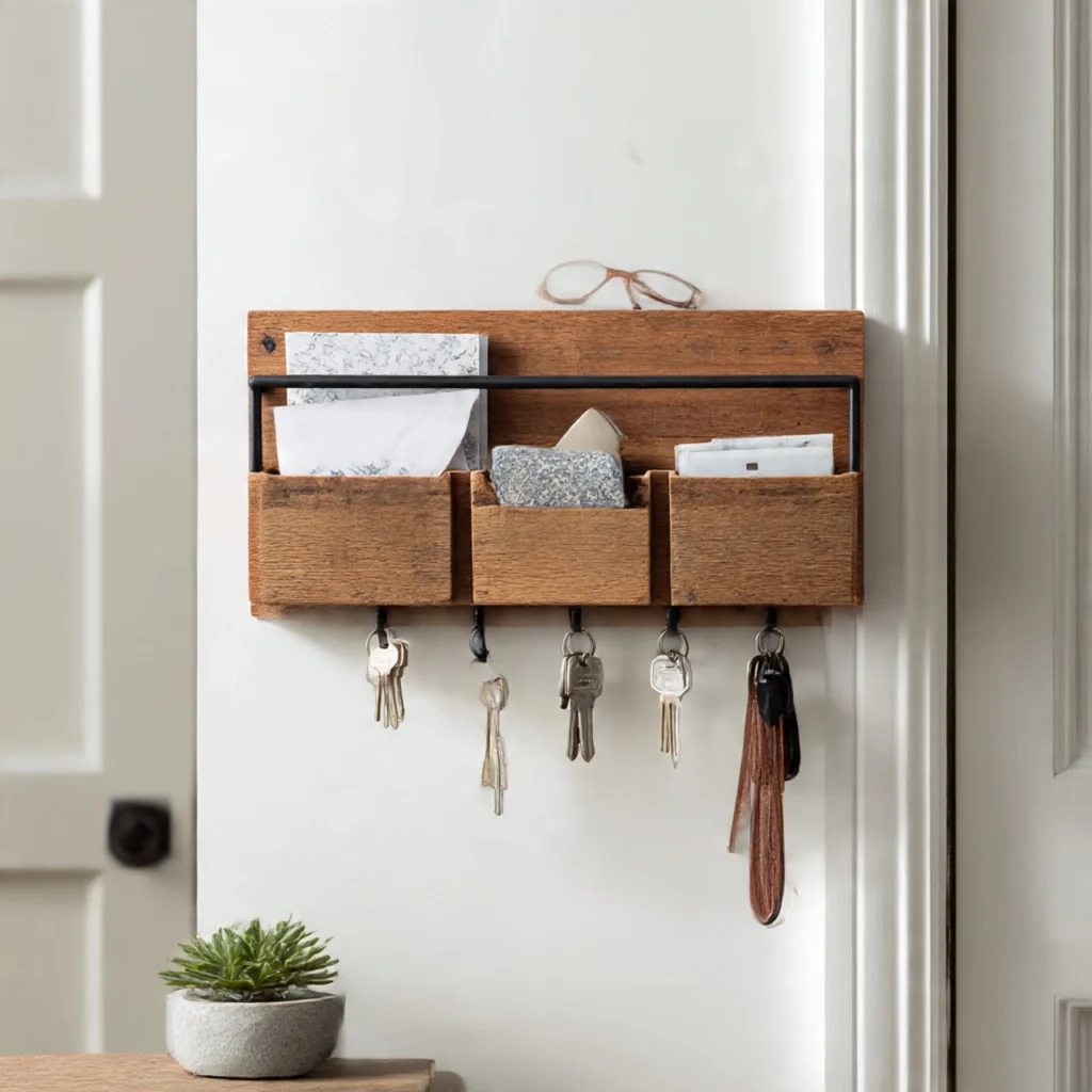 Installing a Key and Mail Organizer