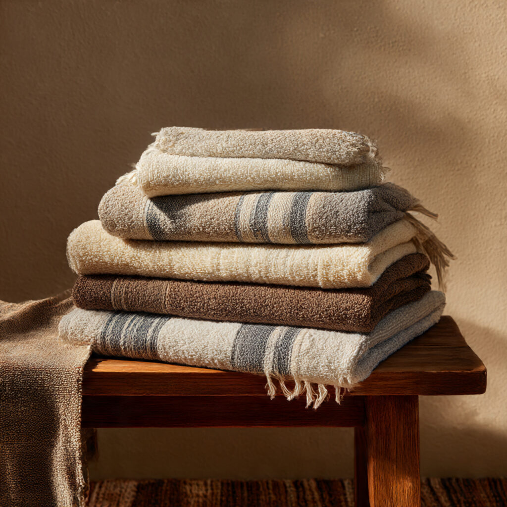Layering textiles and towels