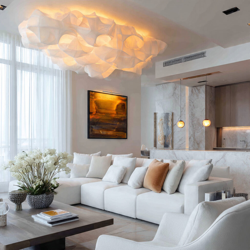 27 Genius White Living Room Ideas for Cozy, Chic Spaces 11 Lighting Fixtures that Enhance White Walls