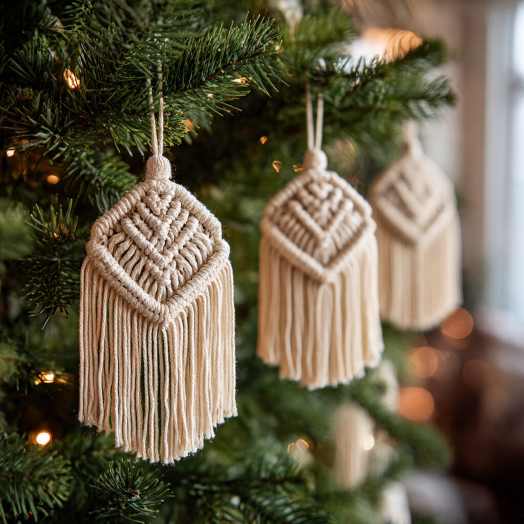 Macrame Christmas Ornaments 1