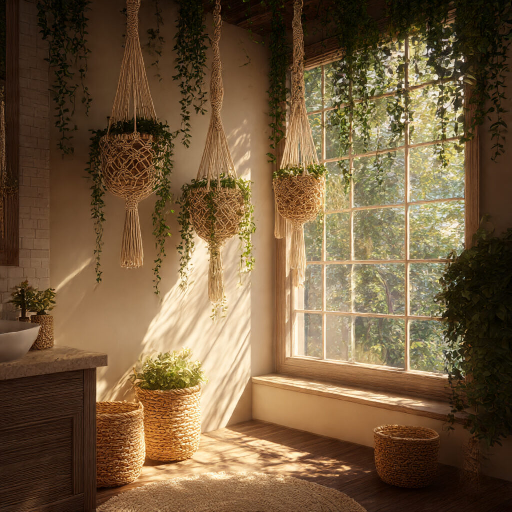 Macrame plant hangers