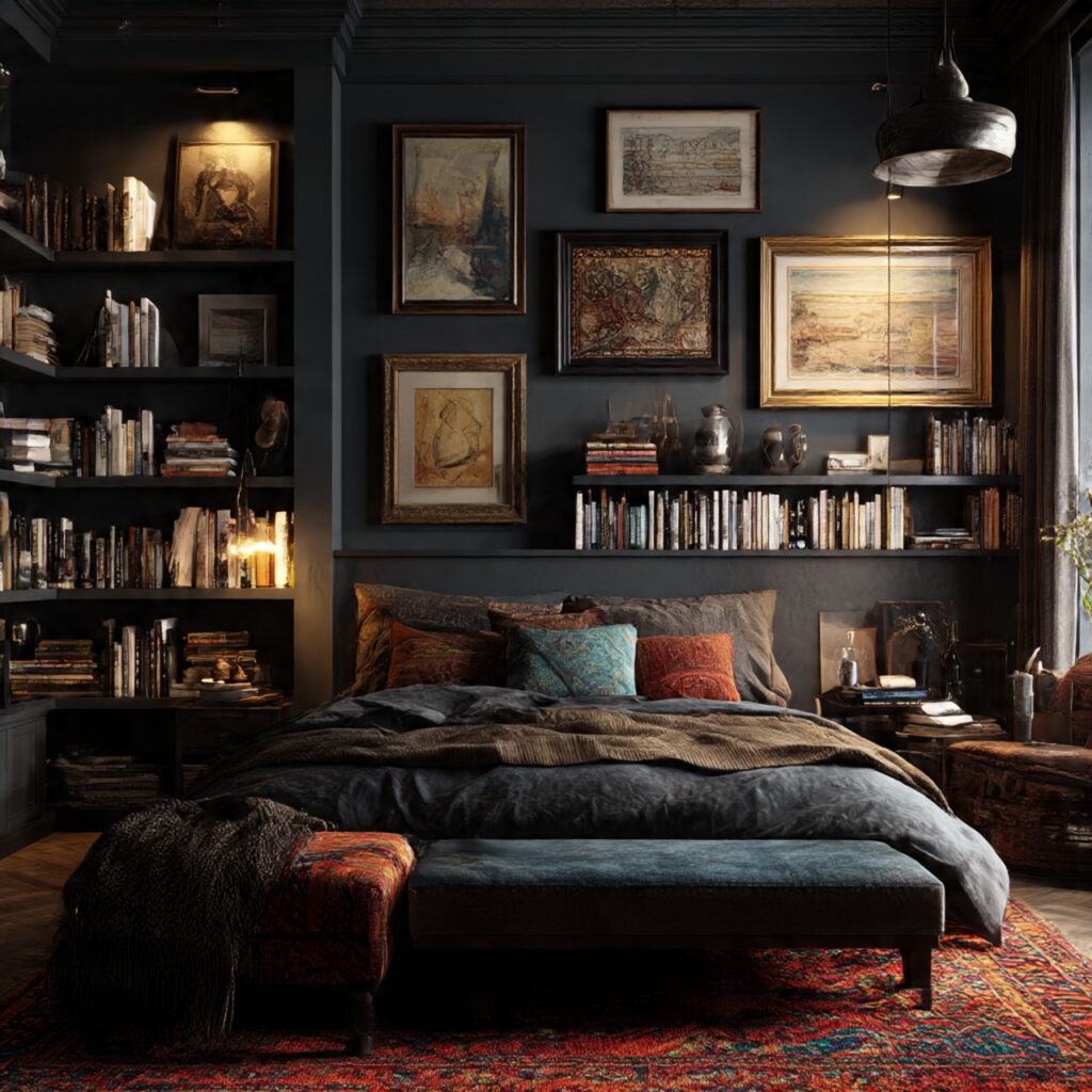 Complete Blog Post Draft: Cozy Moody Bedroom Design 11 Maximalist Decor Style