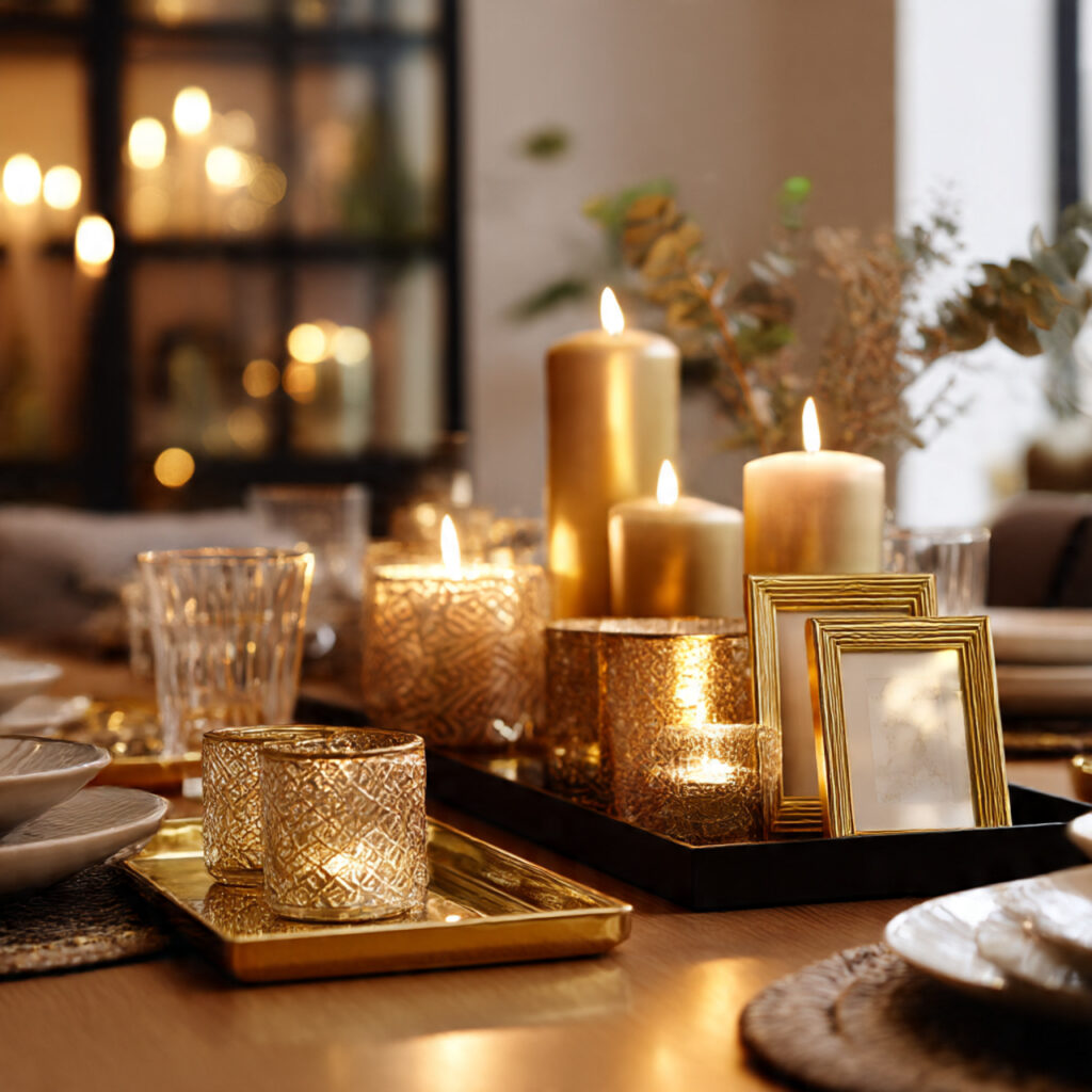 How to Create Stunning Winter Decor at Home 14 Metallic Gold Accents