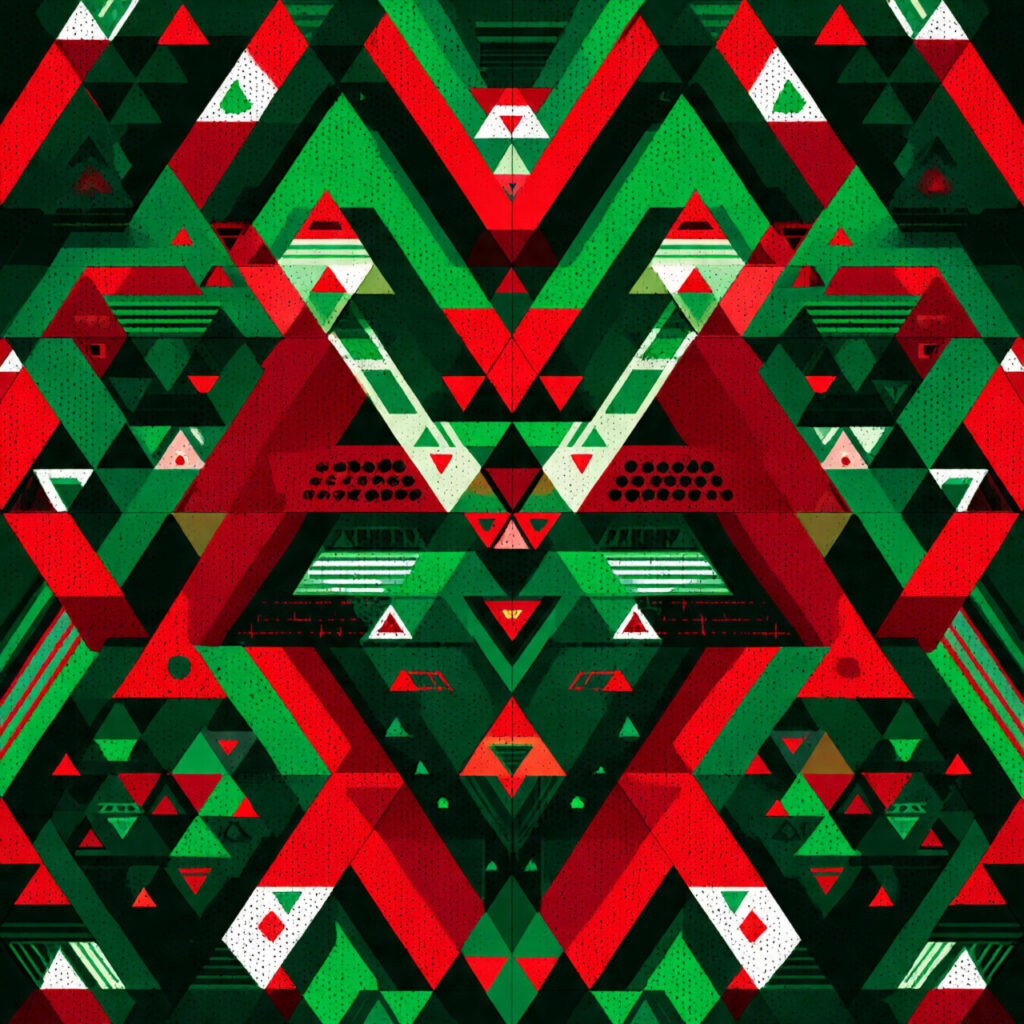 Modern Geometric Christmas Patterns