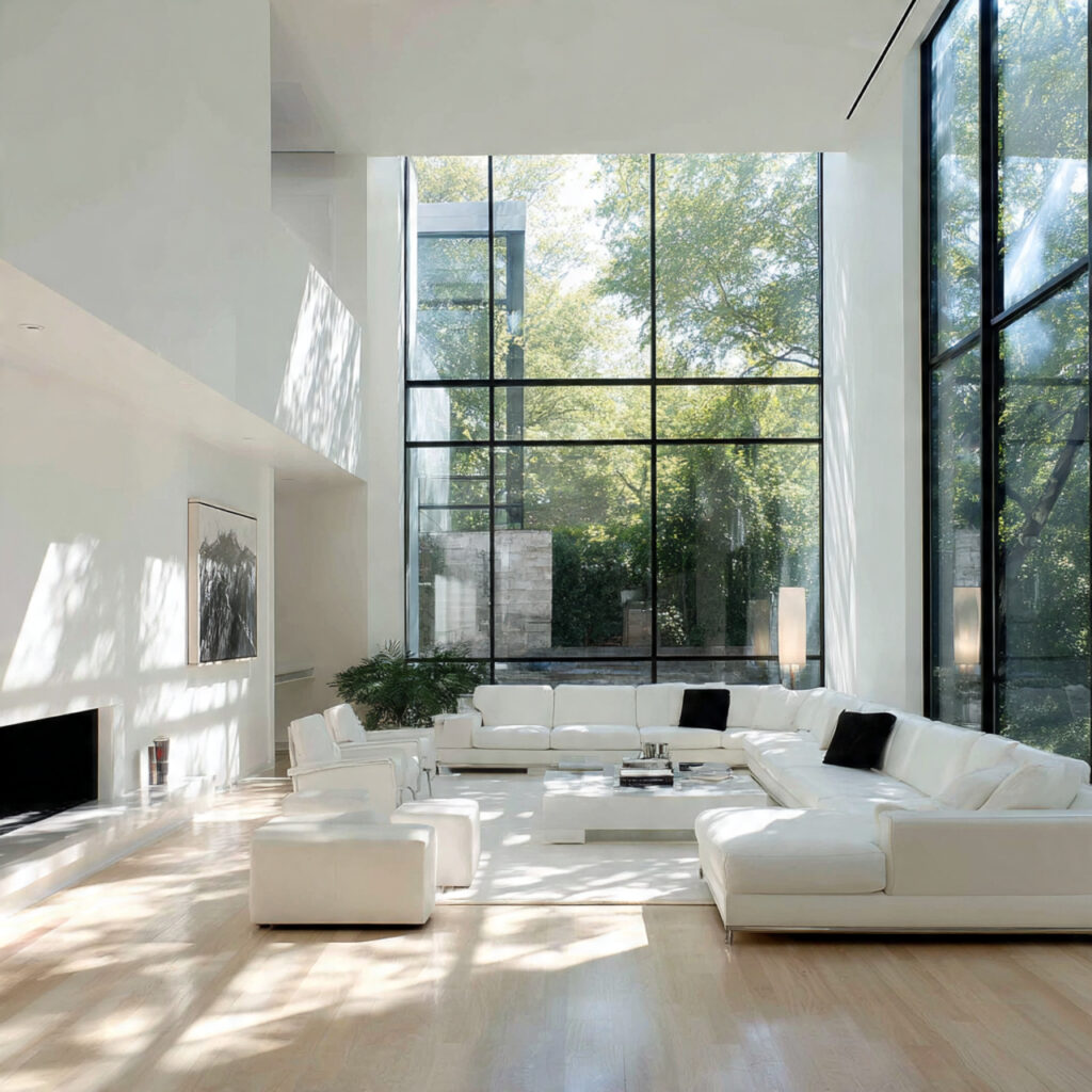 27 Genius White Living Room Ideas for Cozy, Chic Spaces 8 Modern Minimalist White Design