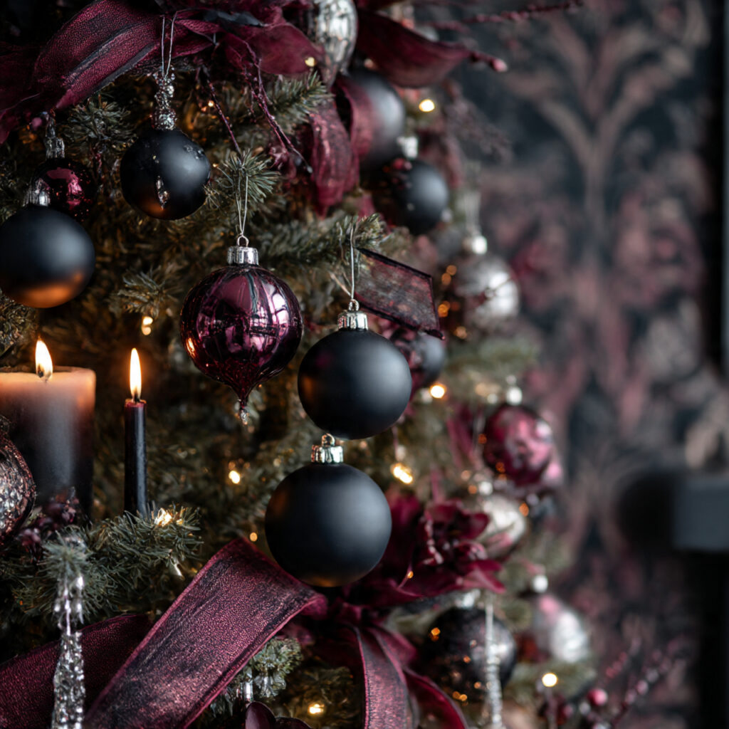 Moody Black and Burgundy Color Schemes