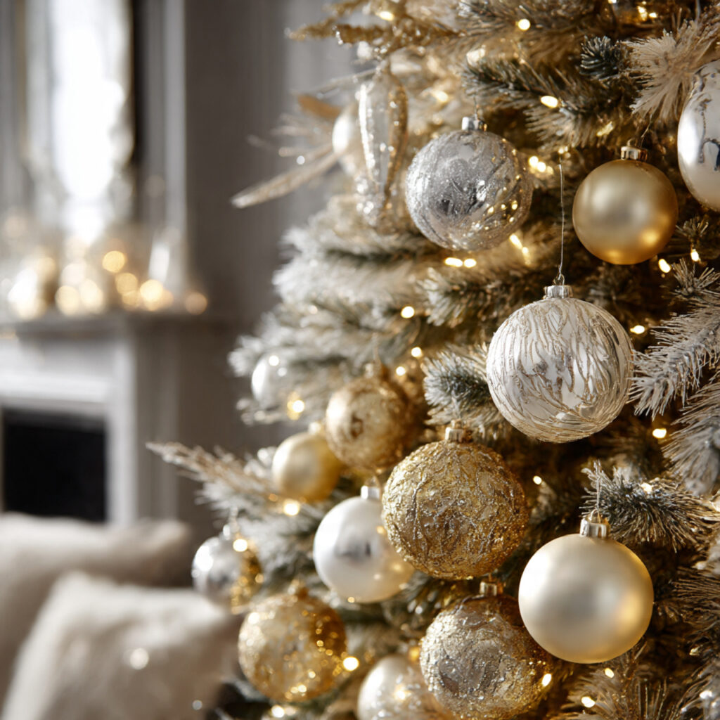 How to Decorate a Gold Christmas Tree Like a Pro 17 Pairing Gold with Silver for a Mixed Metal Look