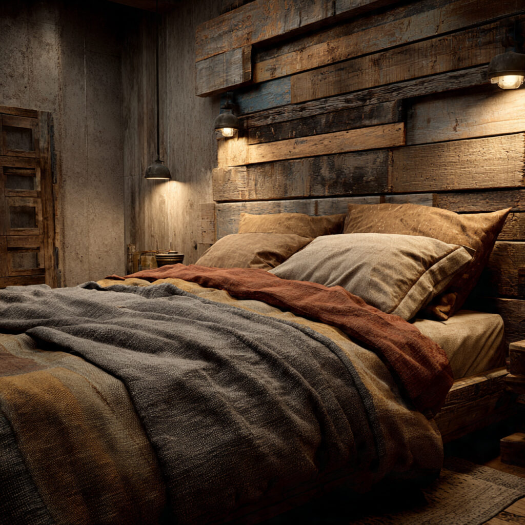 27 Best Bedroom Headboard Ideas for Every Style 27 Pallet Wood Headboard