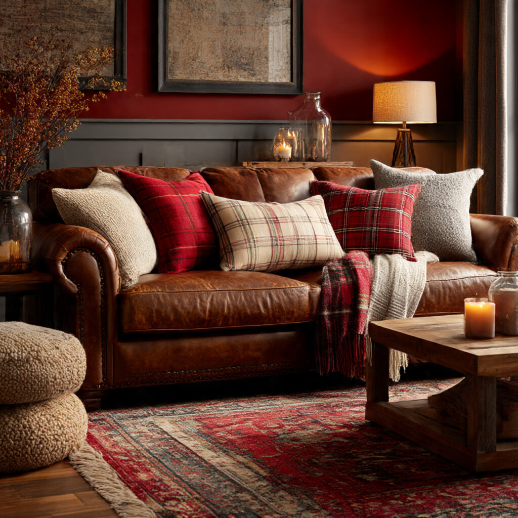 How to Create Stunning Winter Decor at Home 11 Plaid Textiles