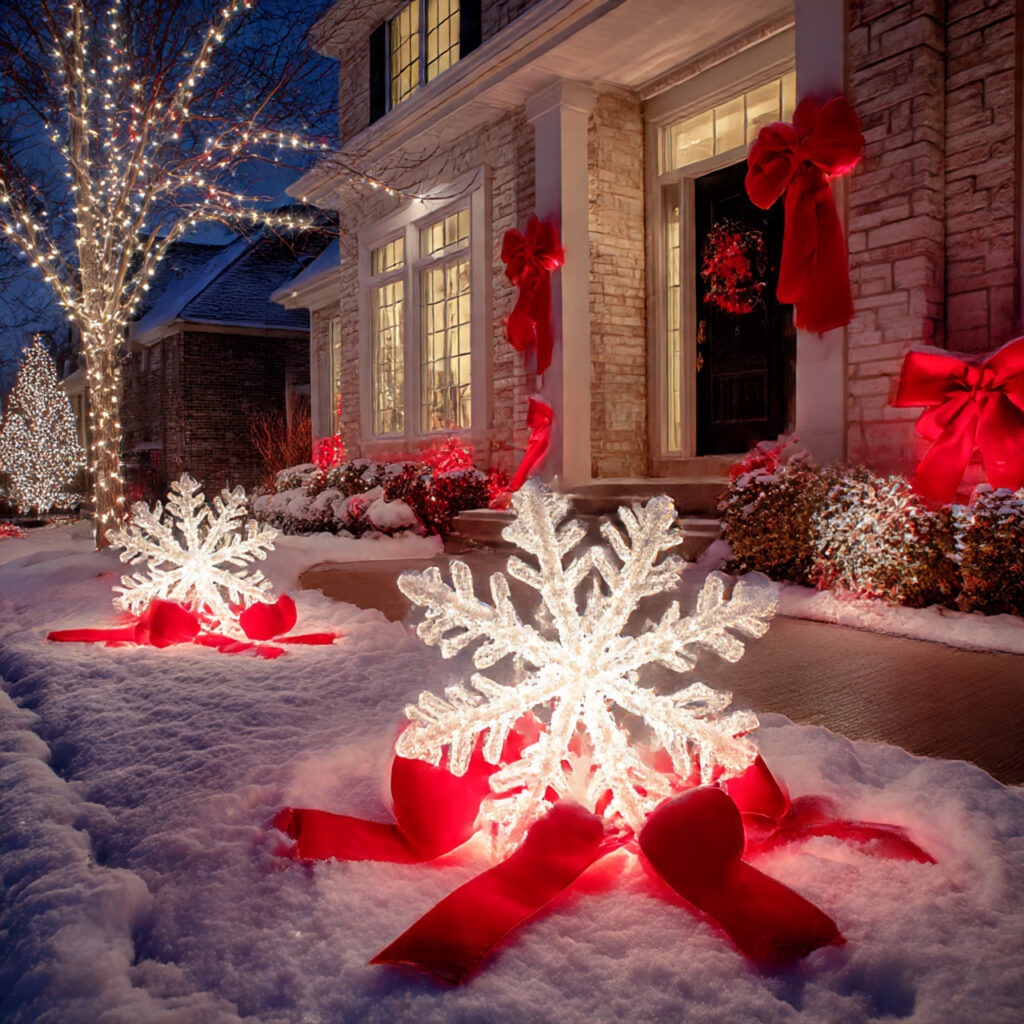 Red and White Christmas Lights for Elegant Holiday Decor 17 Red and White Light Sculptures and Motifs