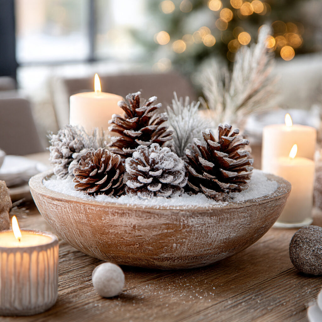 How to Create Stunning Winter Decor at Home 3 Rustic Pinecone Accents