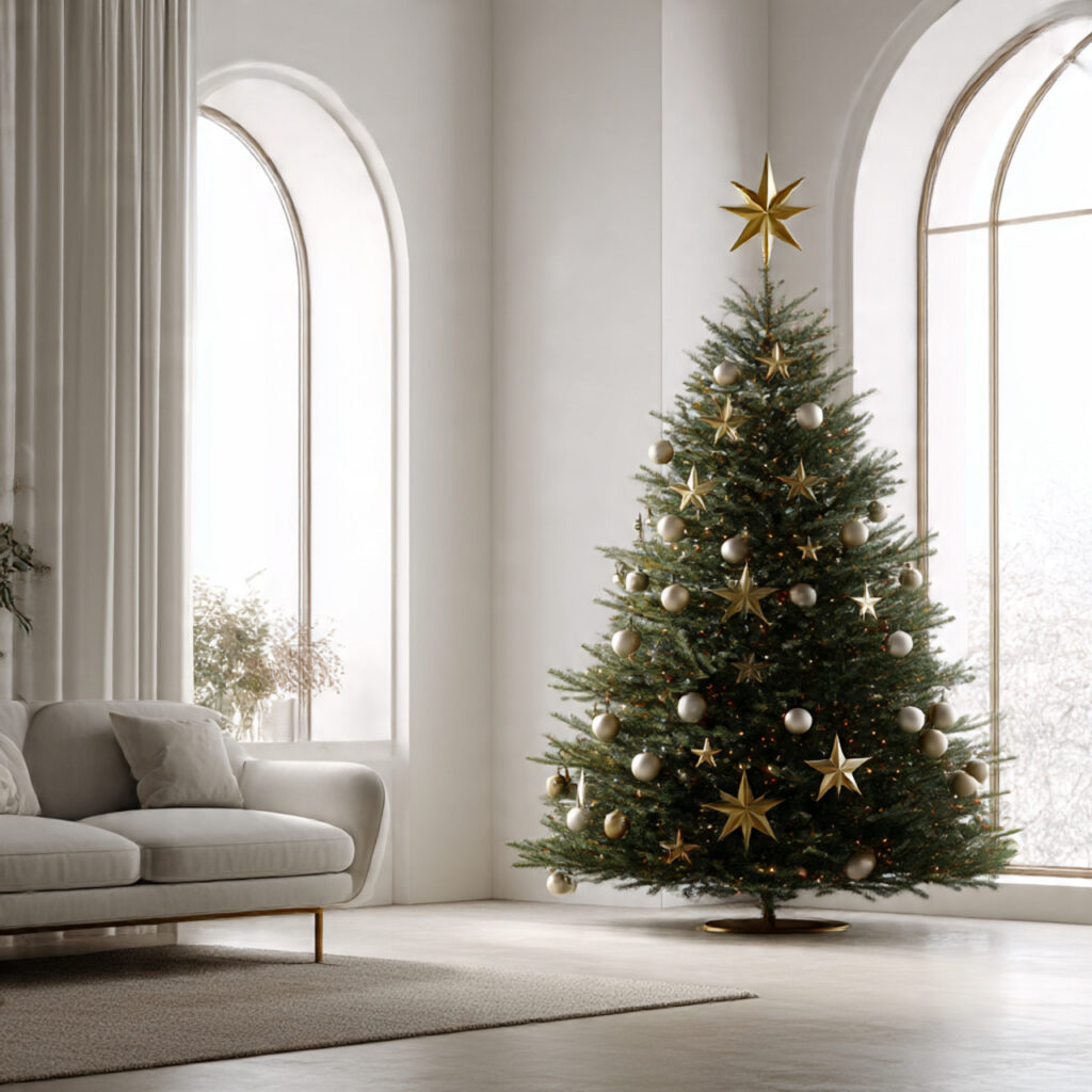 How to Decorate a Gold Christmas Tree Like a Pro 19 Scandinavian Minimalism with Gold Touches