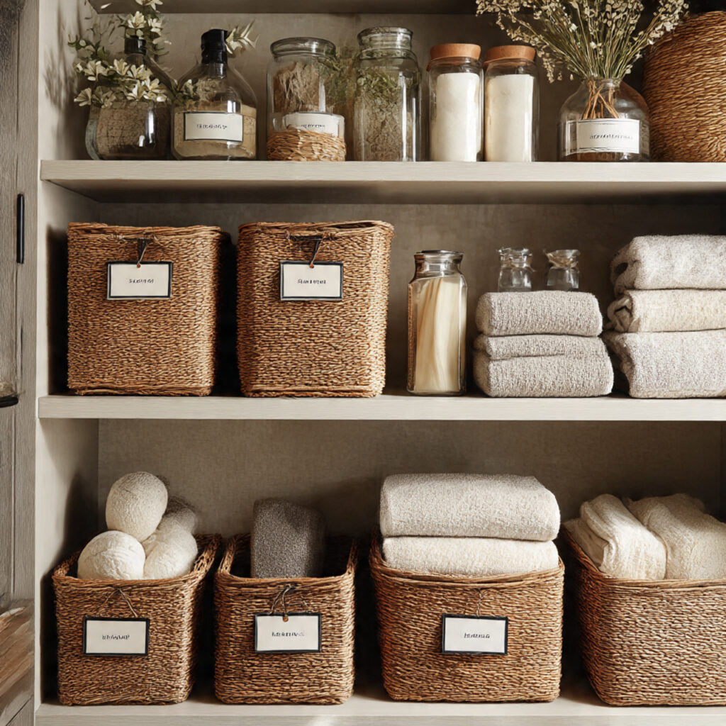 26 Smart Laundry Room Makeover Ideas for Any Budget 18 Selecting Stylish Storage Baskets