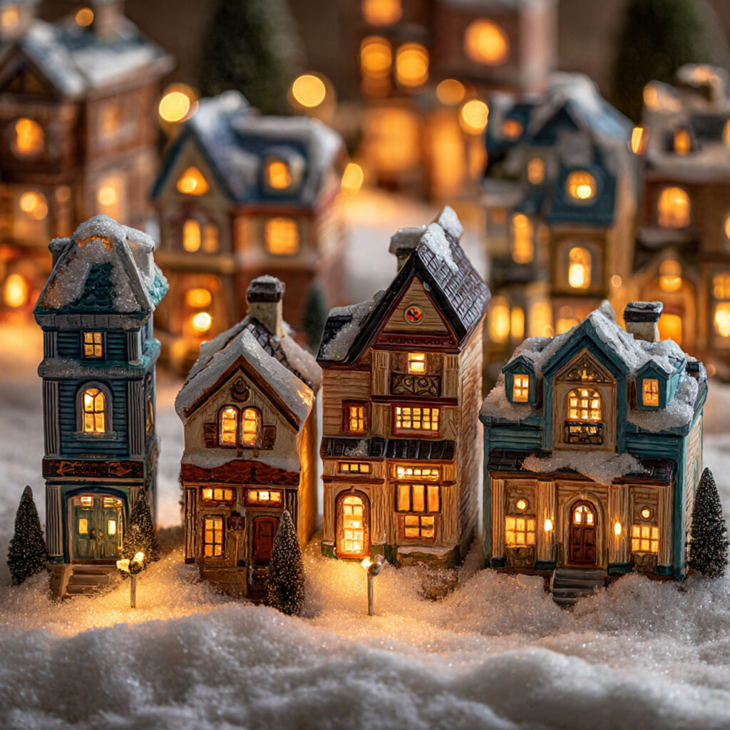 Setting Up a Christmas Village