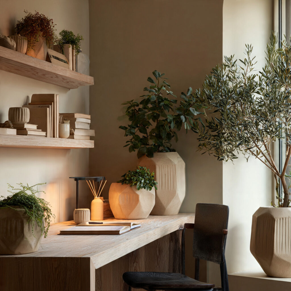 Create the Perfect Japandi Home Office Design 15 Simple Ceramic Planters