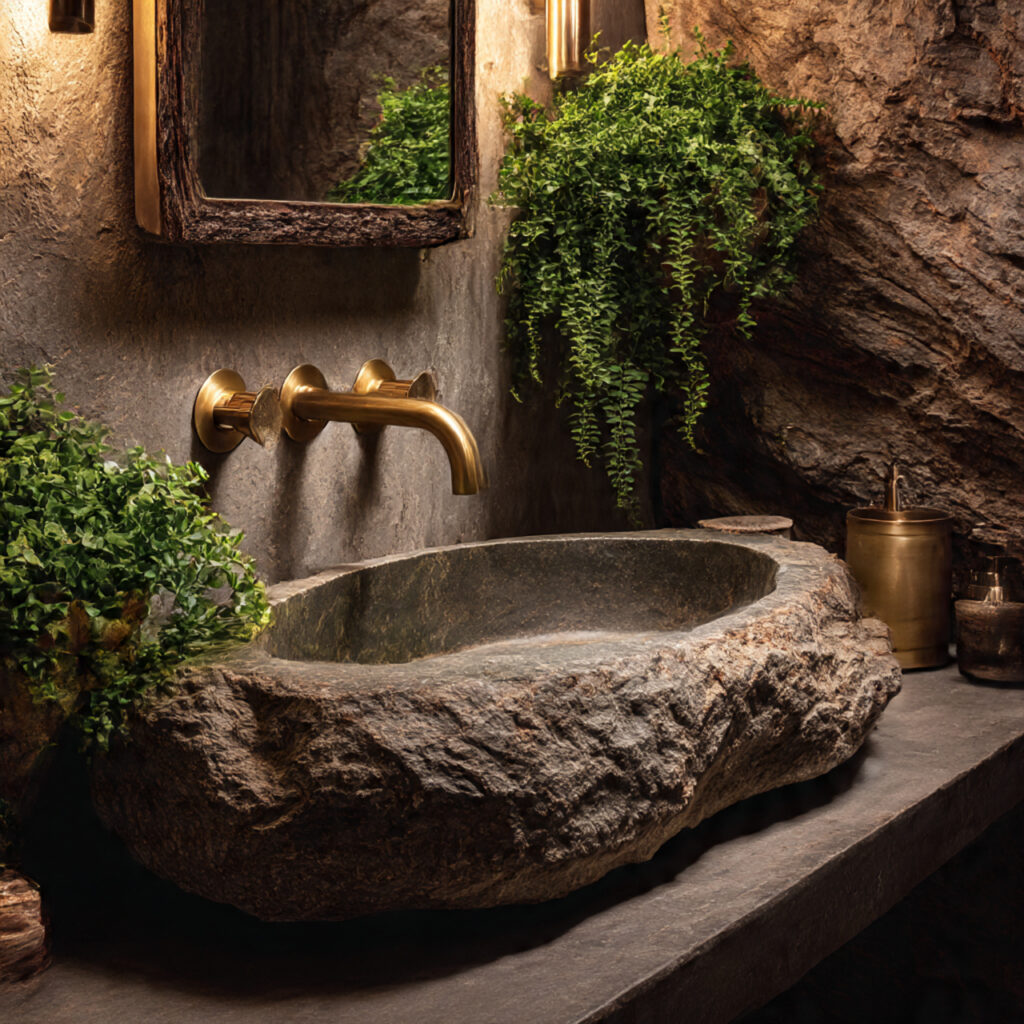 Stone sinks and materials