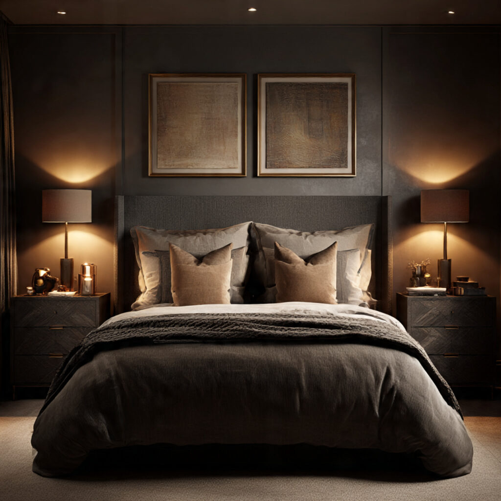 Complete Blog Post Draft: Cozy Moody Bedroom Design 16 The Importance of Symmetry