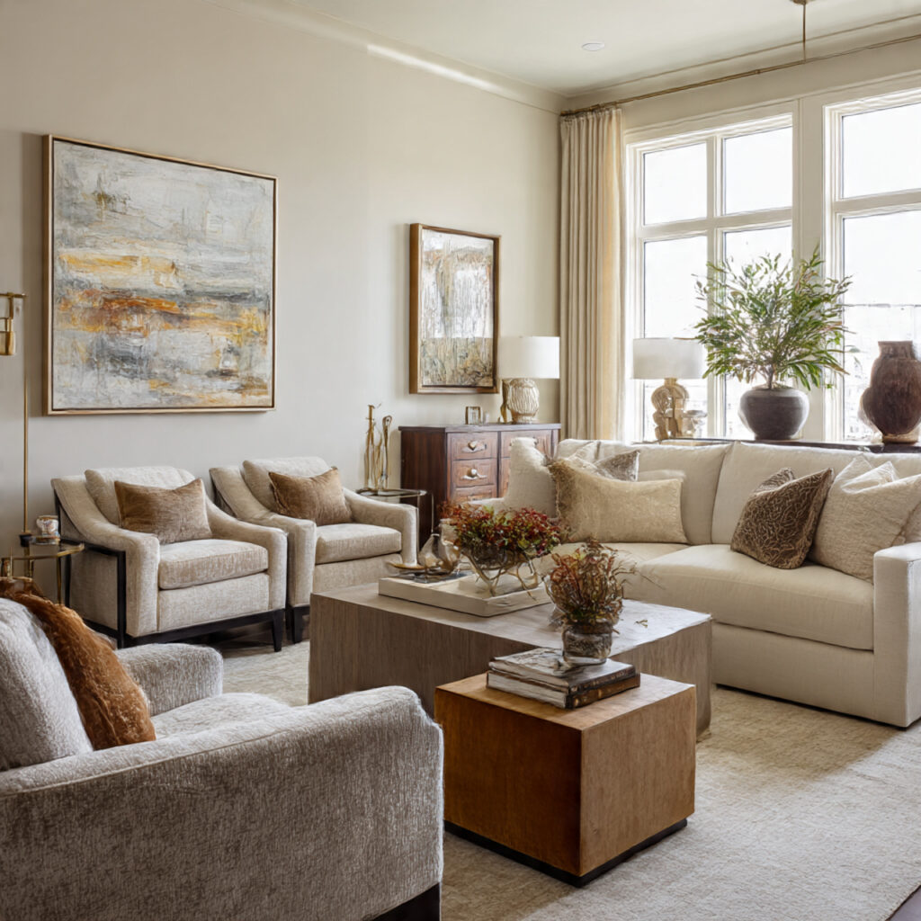 Best Types of Interior Design Styles to Transform Your Home 4 Transitional Living Spaces