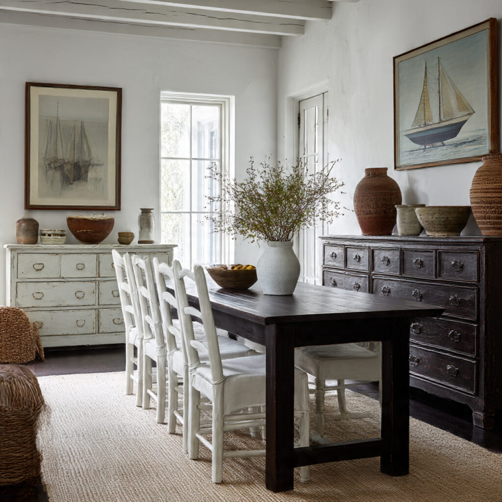 Using Dark Wood vs. Painted Furniture