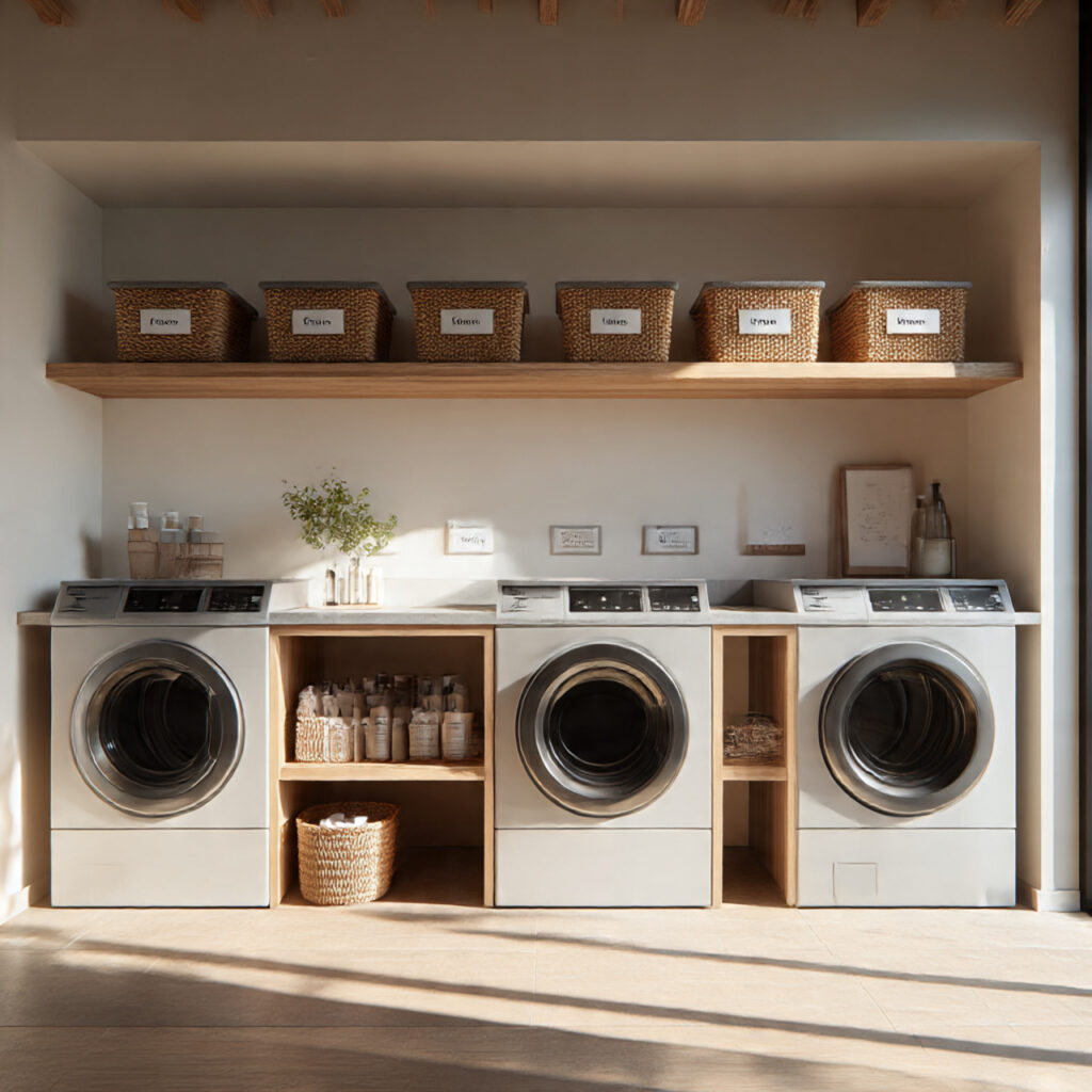 26 Smart Laundry Room Makeover Ideas for Any Budget 17 Utilizing Counter Space for Sorting