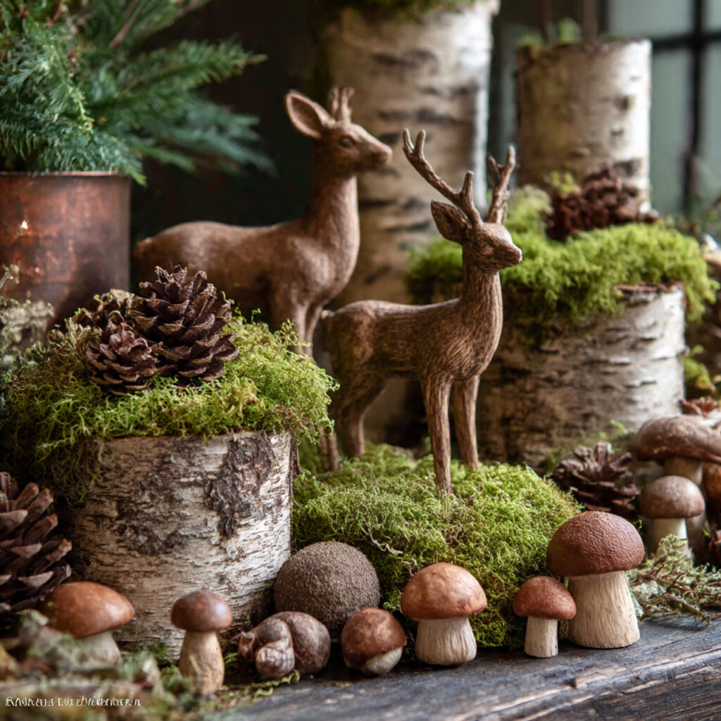 Woodland Christmas Elements and Motifs