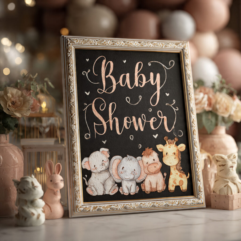 Chalkboard Designs: Creative Ideas & Stylish Uses 15 Baby Shower Announcements
