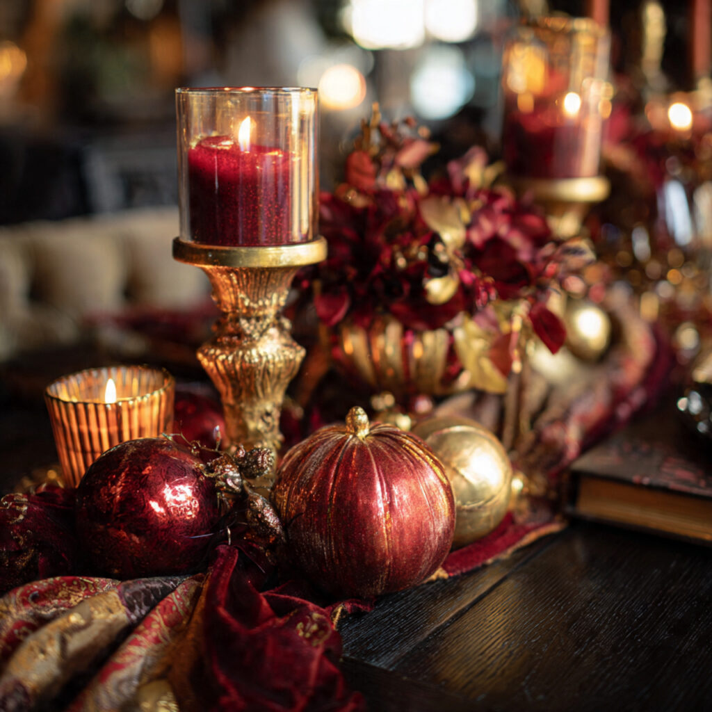 Winter Centerpieces: Festive & Stylish Decor Ideas 20 Bold Red and Gold Accents