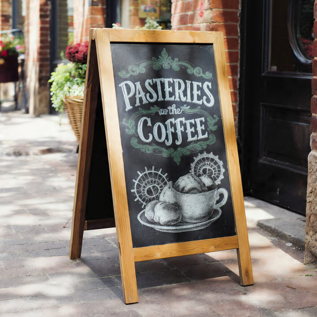 Chalkboard Designs: Creative Ideas & Stylish Uses 22 Cafe A Frame Signs