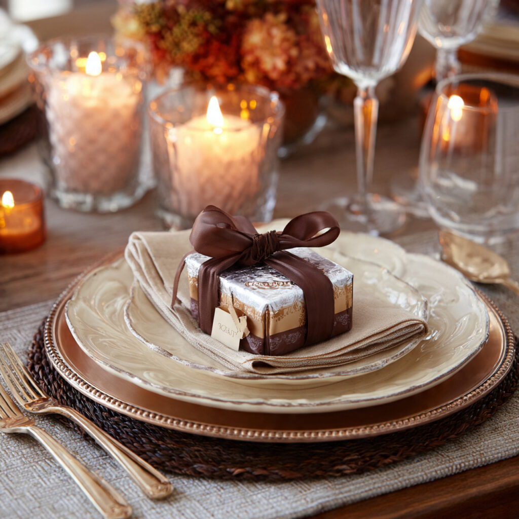 Gifting Small Favors at Each Place Setting