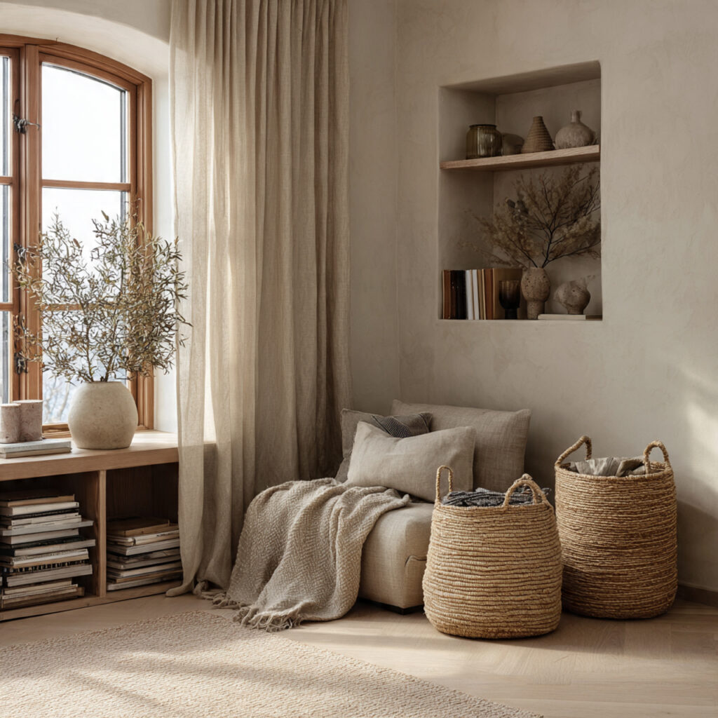 Handwoven Basket Storage