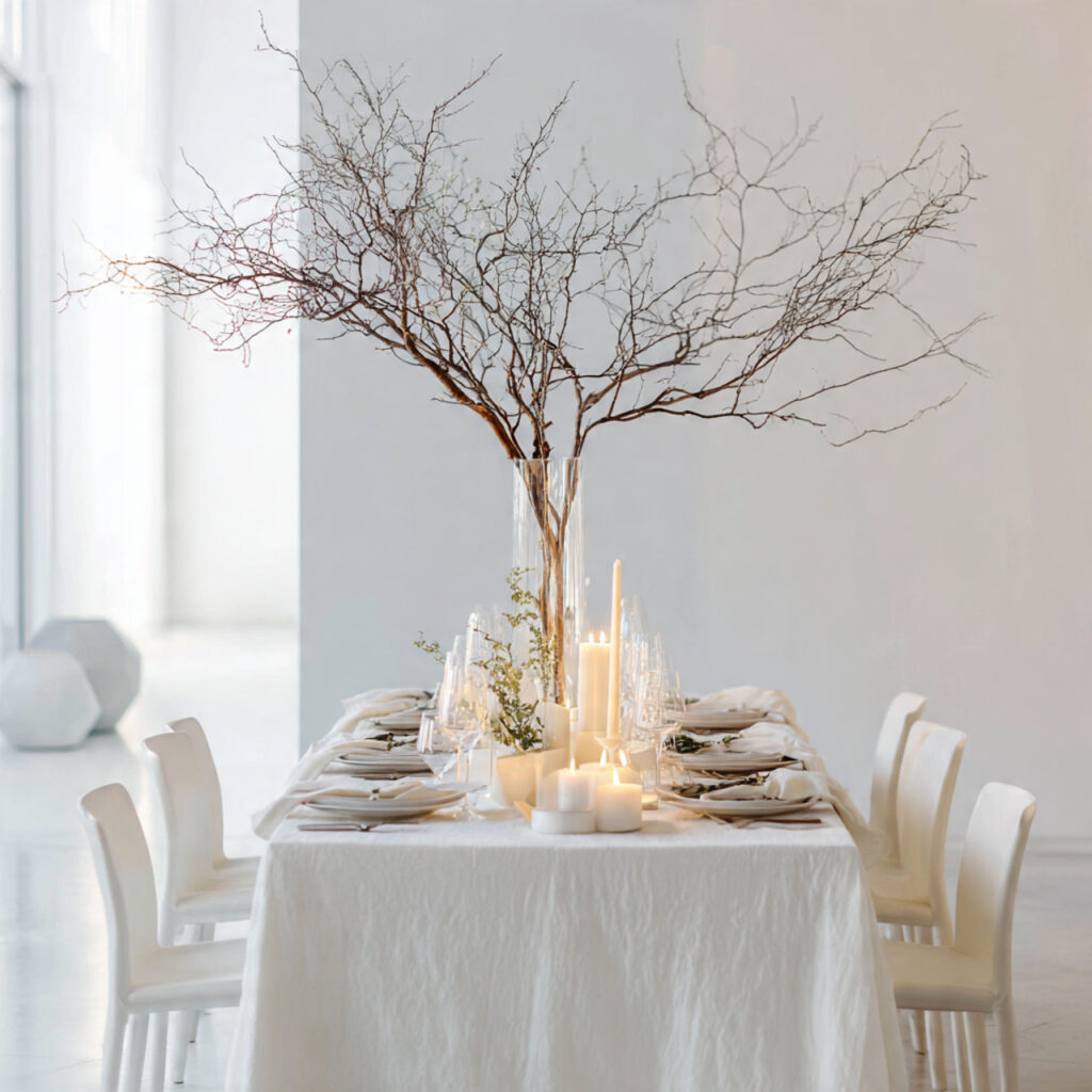 Winter Centerpieces: Festive & Stylish Decor Ideas 11 Minimalist Winter Tablescapes